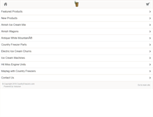 Tablet Screenshot of countryfreezerstore.com